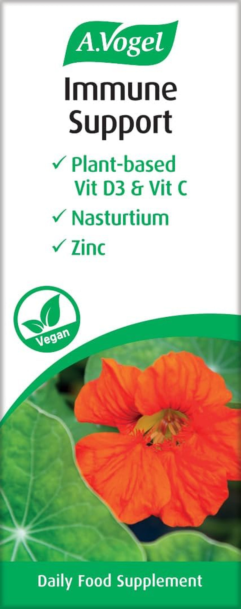 A.Vogel Immune Support | Vegan Multivitamin | Vitamin C, Vitamin D and Zinc | 30 Tablets