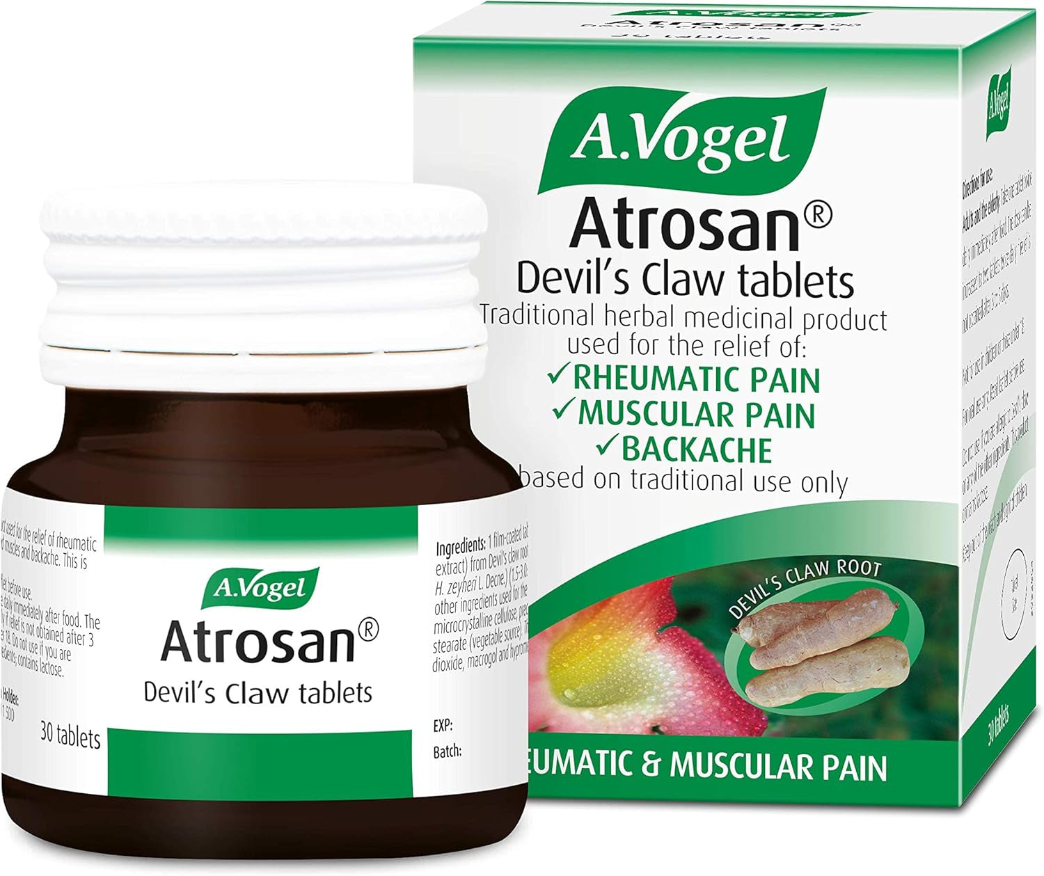 A.Vogel Atrosan Devil’S Claw Tablets | Back & Muscle Pain Relief | 30 Devil’S Claw Tablets