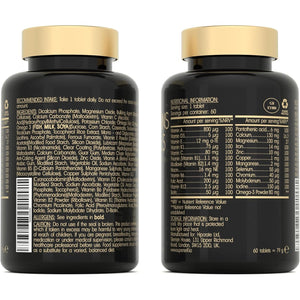 Multivitamin Tablets for Men & Women - Multivitamins and Minerals with Omega 3 - Adult Multi Vitamins Supplements with 100% Daily of Zinc, Iron, Vitamin D, C, B12 & 26 Nutrients - 60 Tablets One a Day