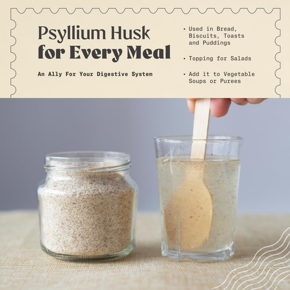 Naturalebio Organic Psyllium Husk - 99% Purity - 200G. Pure & Natural Psyllium Seed Husks, Produced in India. High in Fibre, to Be Mixed with Water, Beverages, & Juices, Vegetarian & Vegan.