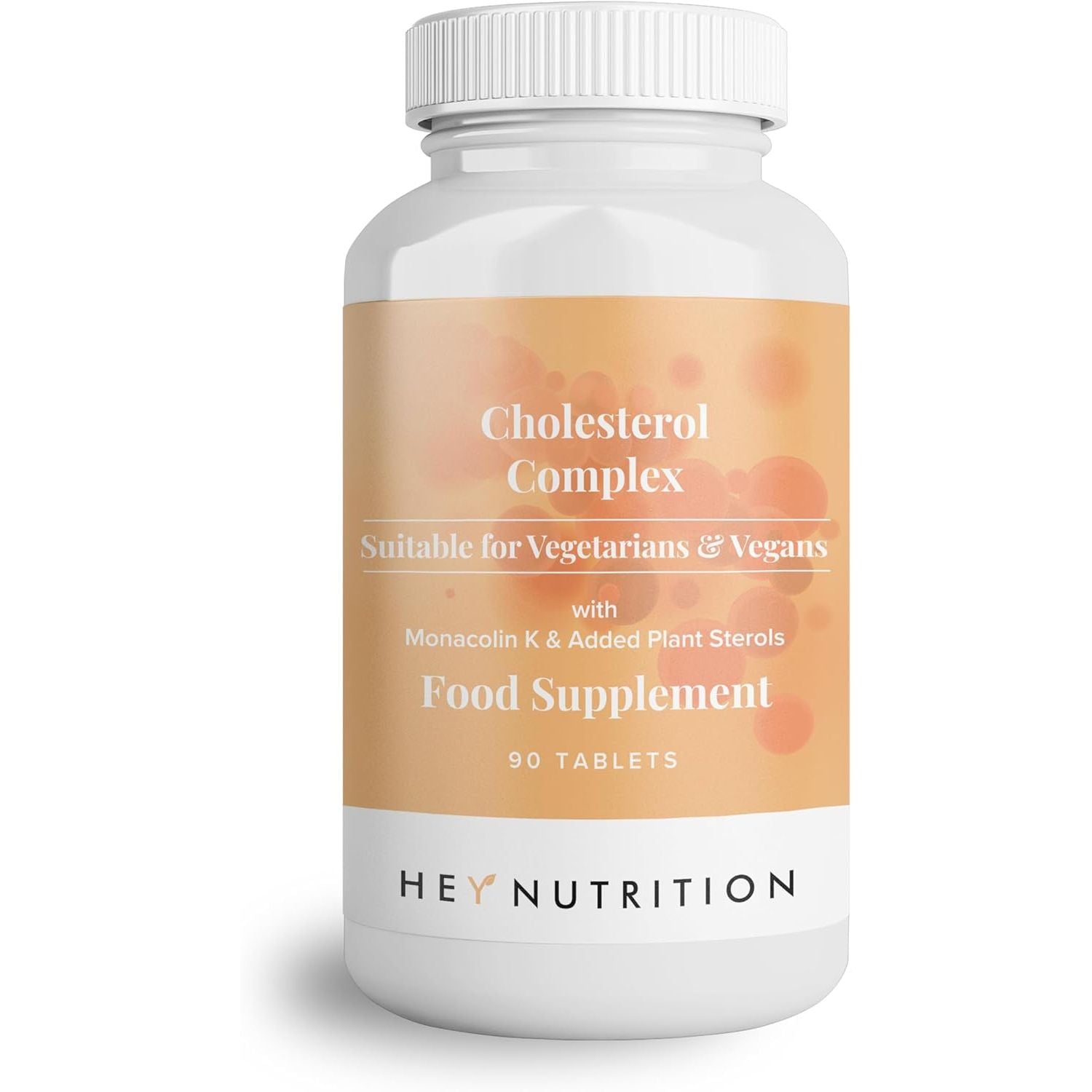 Hey Nutrition Cholesterol Complex Supplement - with Plant Sterols & Pine Bark Extract - Advanced Cholesterol Support - 90 Tablets/30 Servings - Non-Gmo, Vegan