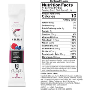 Celsius Celsius Berry Blast - 14 Packets