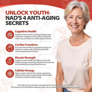 NAD Supplements UK, with Nicotinamide Riboside, Resveratrol & PQQ, 10.5 Fl. Oz NAD Liquid for Men & Women, Anti-Aging, Energy, Focus, Fast-Absorption Berry Flavor Drink Mix (1000Mgliquid 30 Packets)