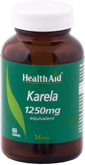 Healthaid Karela Extract Pack of 4 X 60 Vegan Tablets (240 Tablets)