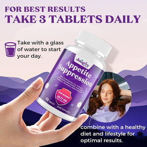 Appetite Suppressants for Women, Natural Fat Burner That Work Fast, High Dose in Glucomannan Konjac Root, White Kidney Bean for Weight Management, Metabolism Booster, Keto Friendly (90 Tablets)